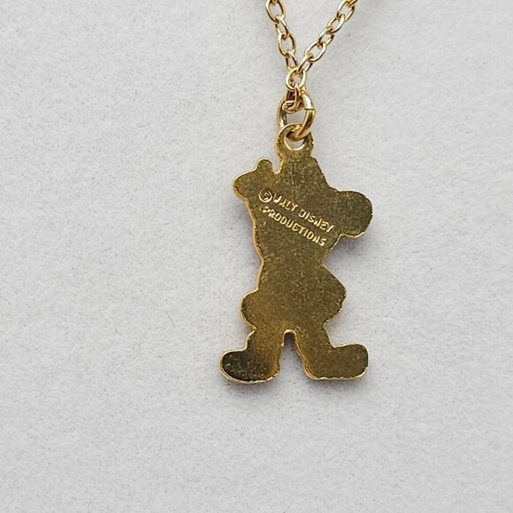 Vintage Walt Disney Enamel Mickey Mouse Santa Claus Pendant Necklace - Picture 3 of 5